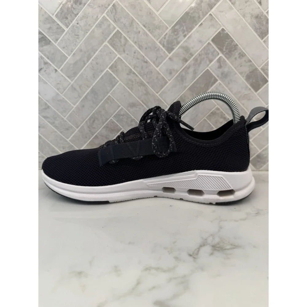 On Cloud Running Cloudeasy Shoes Sneakers Womens 9 Black White Athletic Lace Up